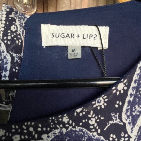 NWT Mini Baby Doll Boho Paisley Dress Flare Bell Sleeves Size M - Picture 3 of 7